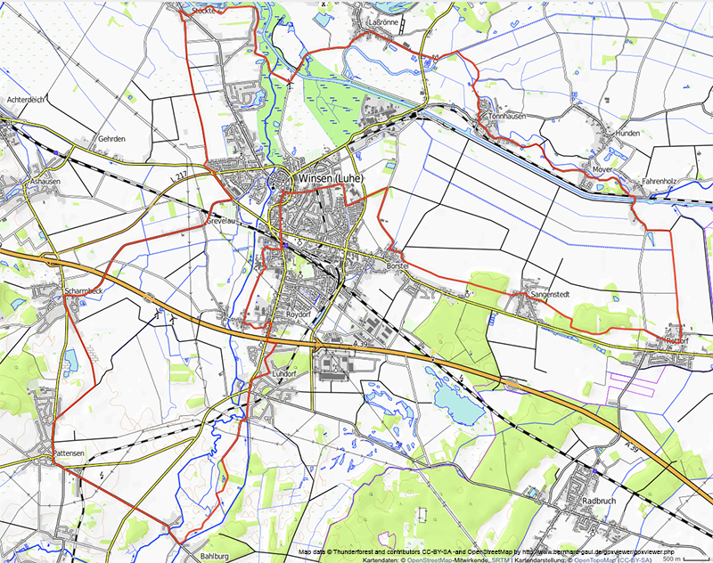 Karte der Tour