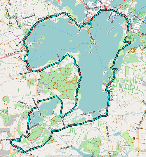Karte der Tour