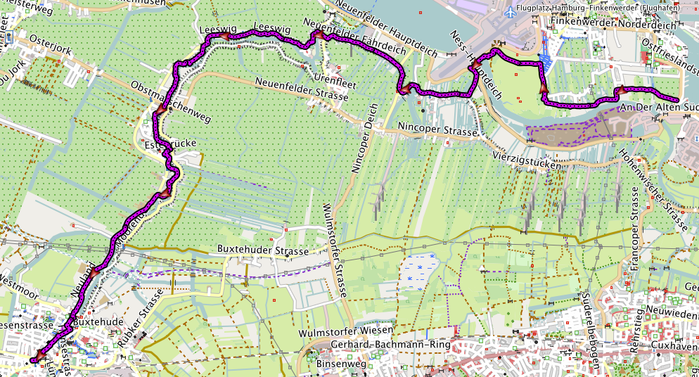 Karte der Tour